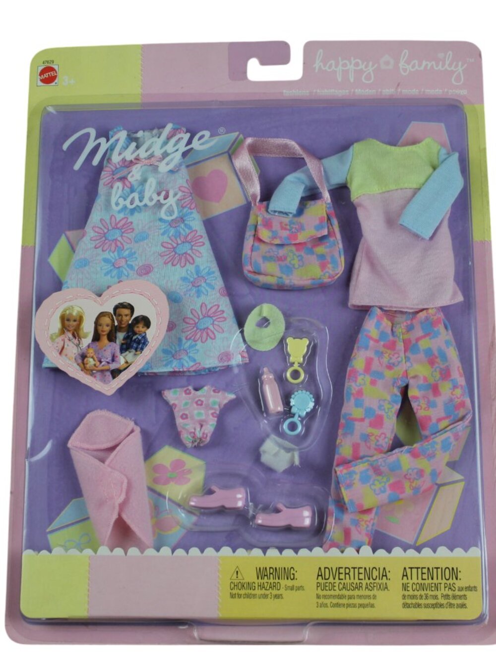 Barbie Happy Family Midge & Baby Fashions Clothes Set Accessories Vintage 2002